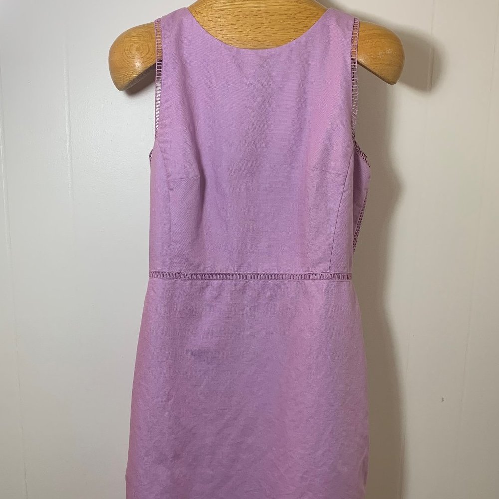 Loft Lavender Linen Sleeveless Dress